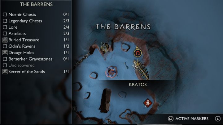 16 - God of War Ragnarok: The Barrens, Alfheim - secrets, collectibles - Alfheim - God of War Ragnarok Guide