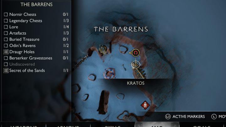 18 - God of War Ragnarok: The Barrens, Alfheim - secrets, collectibles - Alfheim - God of War Ragnarok Guide