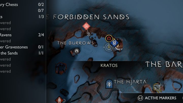 1 - God of War Ragnarok: The Forbidden Sands, Alfheim - secrets, collectibles - Alfheim - God of War Ragnarok Guide