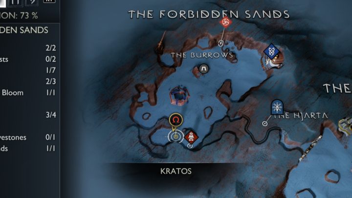 8 - God of War Ragnarok: The Forbidden Sands, Alfheim - secrets, collectibles - Alfheim - God of War Ragnarok Guide