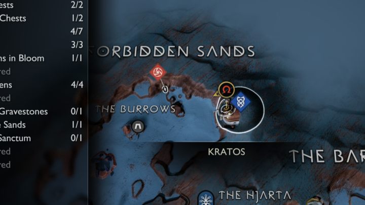 13 - God of War Ragnarok: The Forbidden Sands, Alfheim - secrets, collectibles - Alfheim - God of War Ragnarok Guide