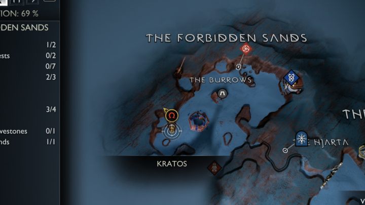 14 - God of War Ragnarok: The Forbidden Sands, Alfheim - secrets, collectibles - Alfheim - God of War Ragnarok Guide