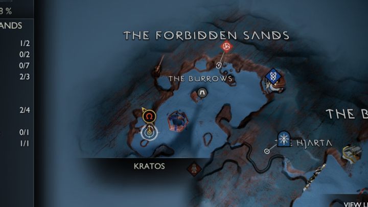 22 - God of War Ragnarok: The Forbidden Sands, Alfheim - secrets, collectibles - Alfheim - God of War Ragnarok Guide