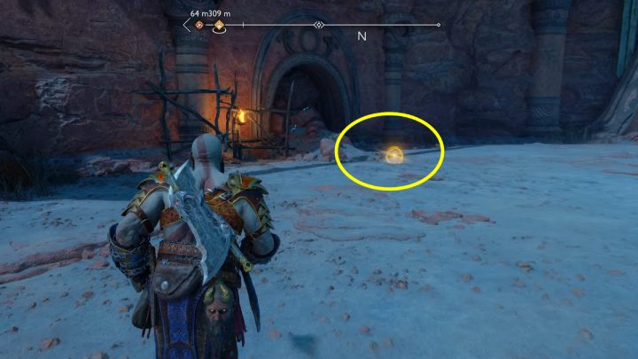 You will need a map to find the treasure, which you will find in the Elven Sanctum (described above on this page) in the same region - God of War Ragnarok: The Forbidden Sands, Alfheim - secrets, collectibles - Alfheim - God of War Ragnarok Guide