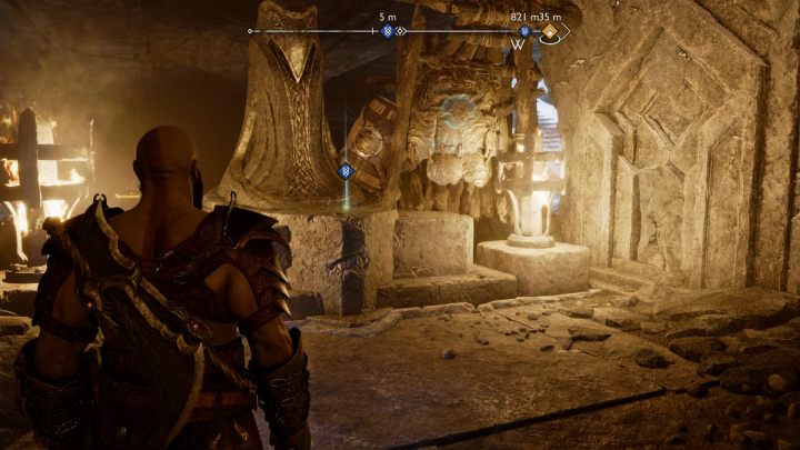 Defeat all wisps encountered here and read the Lore Marker found next to the wall - God of War Ragnarok: Sigruns Curse - favor, walkthrough - Favors - Midgard - God of War Ragnarok Guide