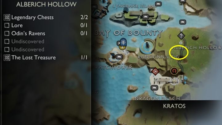 3 - God of War Ragnarok: Alberich Hollow, Svartalfheim - secrets, collectibles - Svartalfheim - God of War Ragnarok Guide