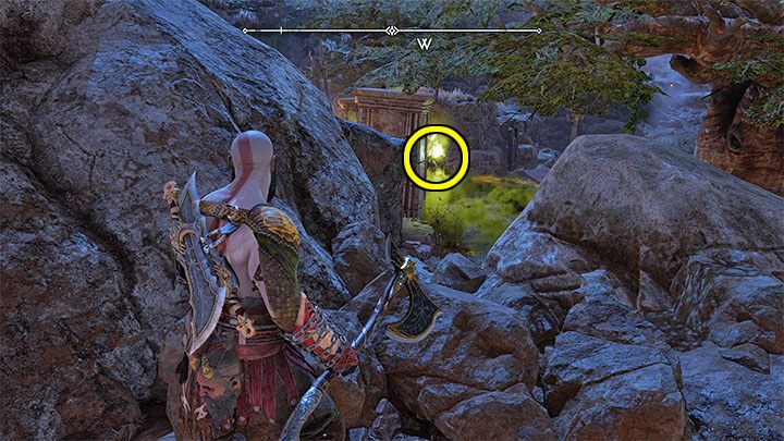This rune board is in a locked north-western part of the region - God of War Ragnarok: The Plains, Vanaheim - secrets, collectibles - Vanaheim - God of War Ragnarok Guide
