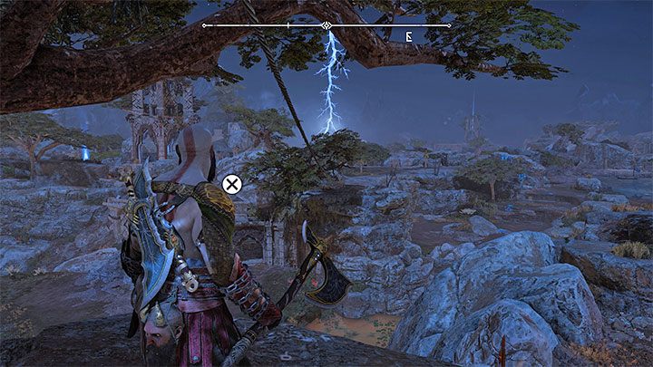 Getting to this secret is a little problematic - it is on a higher shelf in the western part of The Plains and finding a climbing spot is difficult - God of War Ragnarok: The Plains, Vanaheim - secrets, collectibles - Vanaheim - God of War Ragnarok Guide