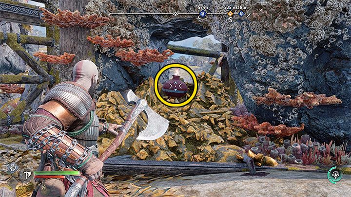 The first way to destroy yellow barricades is the more common - God of War Ragnarok: How to destroy yellow crystal blockades? - Exploration - God of War Ragnarok Guide