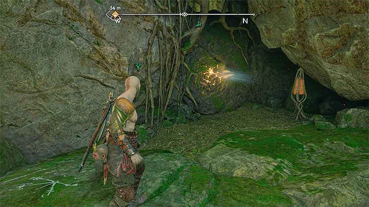 Unlocking this secret requires you to have the Draupnir Spear (the weapon obtained in the course of the main storyline) Start from the central part of the camp and follow the path northwest - God of War Ragnarok: Freyrs Camp, Vanaheim - secrets, collectibles - Vanaheim - God of War Ragnarok Guide