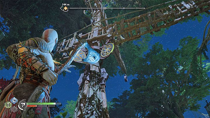 To find the secret, follow the path in the western part of the village (the path you took to reach Nidhogg's lair) - God of War Ragnarok: The Abandoned Village, Vanaheim - secrets, collectibles - Vanaheim - God of War Ragnarok Guide