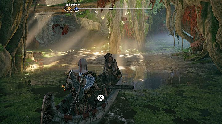 Travel to the northern part of the region (east of Pilgrim's Landing) and sail to the big tree - God of War Ragnarok: River Delta, Vanaheim - secrets, collectibles - Vanaheim - God of War Ragnarok Guide