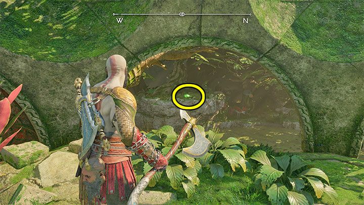 You can hit Odin's Raven by standing in the ruins of the Pilgrim's Landing region (you must unlock the passage to the Legendary Chest there) - God of War Ragnarok: River Delta, Vanaheim - secrets, collectibles - Vanaheim - God of War Ragnarok Guide