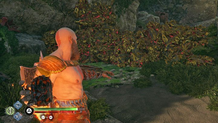 The rune chest is near the boat dock - God of War Ragnarok: The Veiled Passage, Vanaheim - secrets, collectibles - Vanaheim - God of War Ragnarok Guide
