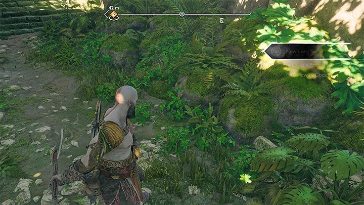 The scroll lies on the ground, in the southern part of the region - God of War Ragnarok: Eastern Barri Woods, Vanaheim - secrets, collectibles - Vanaheim - God of War Ragnarok Guide