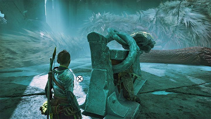 Go down the linear path until you reach the trapped Garm - God of War Ragnarok: Unleashing Hel - walkthrough - Walkthrough - God of War Ragnarok Guide