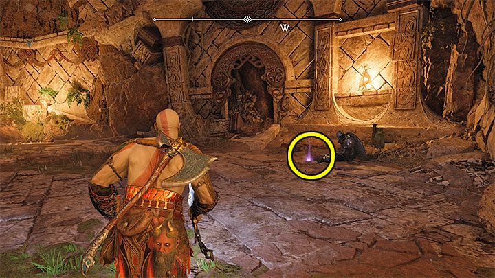 This artifact is found during exploration of the southwestern part of the region - to be exact, after defeating Crag Jaw mini-boss and searching along the way to Wishing Well - God of War Ragnarok: The Sinkholes, Vanaheim - secrets, collectibles - Vanaheim - God of War Ragnarok Guide