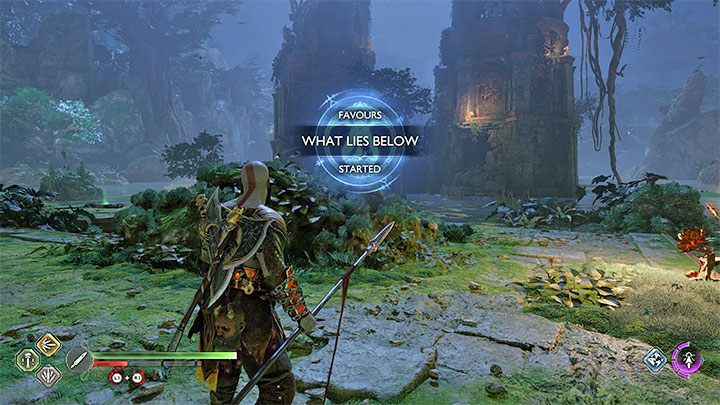 This side quest starts automatically once you reach the other side of the dam in the western part of the Jungle - God of War Ragnarok: The Jungle, Vanaheim - secrets, collectibles - Vanaheim - God of War Ragnarok Guide