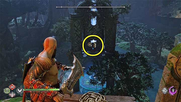 To complete the puzzle you must throw your axe at the targets to line up correct runes - God of War Ragnarok: The Jungle, Vanaheim - secrets, collectibles - Vanaheim - God of War Ragnarok Guide
