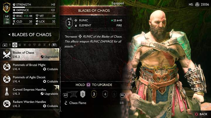 Upgrading weapons requires certain rare crafting ingredients which are obtained as you progress through the main story and explore the world of God of War Ragnarok - God of War Ragnarok: Acquiring crafting ingredients - Character development - God of War Ragnarok Guide