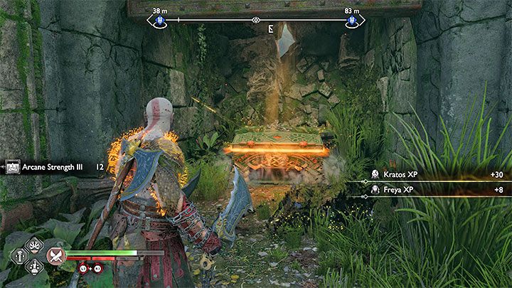 Return downstairs - God of War Ragnarok: Vanir Shrine, Vanaheim - secrets, collectibles - Vanaheim - God of War Ragnarok Guide