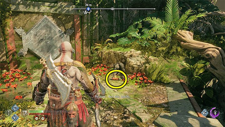 This scroll is found on the ground next to a body - God of War Ragnarok: Vanir Shrine, Vanaheim - secrets, collectibles - Vanaheim - God of War Ragnarok Guide