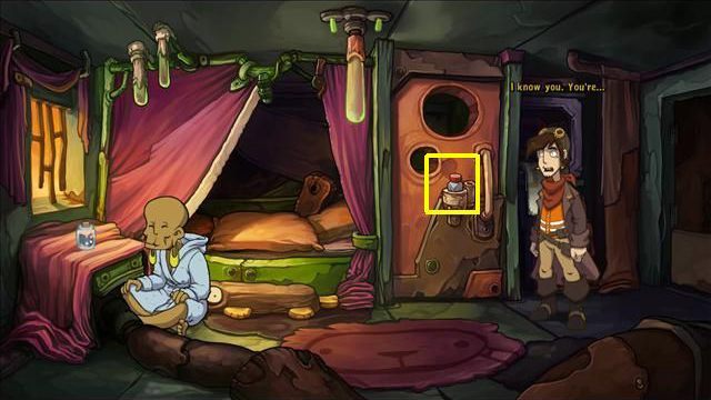 Go back to the corridor with the hotel rooms - Force Bozo to give Rufus the towel | Hotel Menetekel in Goodbye Deponia - Hotel Menetekel - Goodbye Deponia Guide