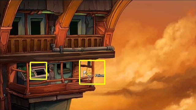 Go to the hotels corridor - Force Bozo to give Rufus the towel | Hotel Menetekel in Goodbye Deponia - Hotel Menetekel - Goodbye Deponia Guide