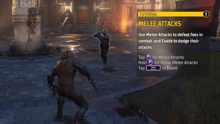 After taking the hard drive, leave the building - you'll take part in combat for the first time - Gotham Knights: Kirk Langstrom - walkthrough - Chpater 1 - Gotham Knights Guide, Walkthrough