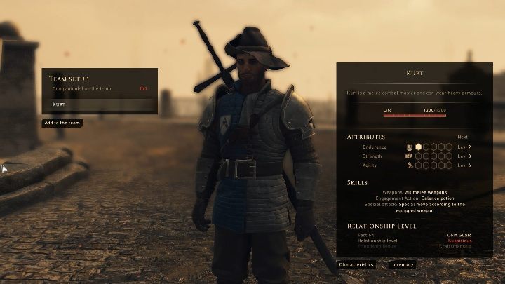 You can see the status of your friends at any time - Can our companions die in GreedFall? - FAQ - GreedFall Guide