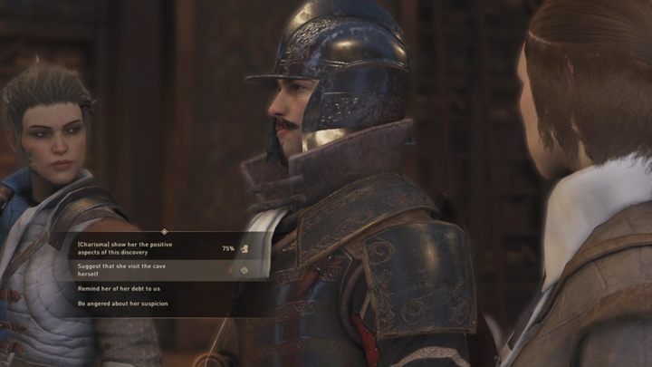 Give the tablets to sister Eugenia - You will receive +1 reputation point with Theleme - Saint and Wild | GreedFall side quests walkthrough - The Origins of Theleme - GreedFall Guide