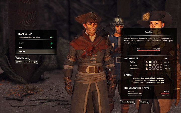 You move in a team consisting of three members - it consists of your character and two companions controlled by artificial intelligence - GreedFall: Frequently asked questions - FAQ - GreedFall Guide