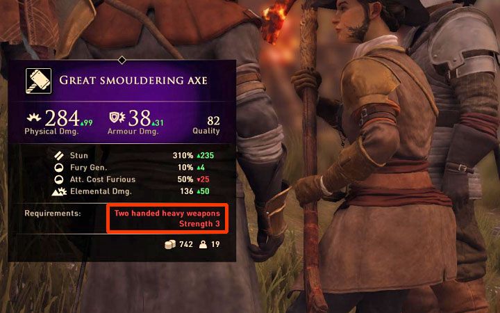 Thats simple - some weapons and armors in GreedFall require certain stats from the hero - GreedFall: Frequently asked questions - FAQ - GreedFall Guide