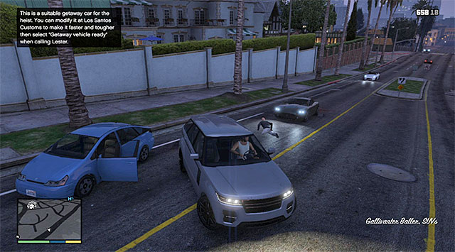 The example of a vehicle that can be used for the heist - 80: Getaway Vehicle #3 - Main missions - Grand Theft Auto V Game Guide