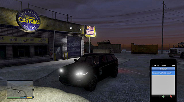 Regardless of whether you have decided to make the upgrades or not, you need to contact Lester - 80: Getaway Vehicle #3 - Main missions - Grand Theft Auto V Game Guide