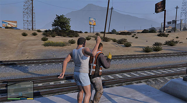 The other one of the railway workers - 82: Sidetracked - Main missions - Grand Theft Auto V Game Guide