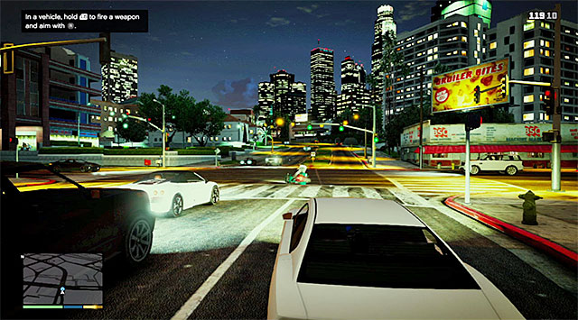 Franklin can shoot from a vehicle more effectively than his colleagues - Fights using vehicles - Fights - Grand Theft Auto V Game Guide