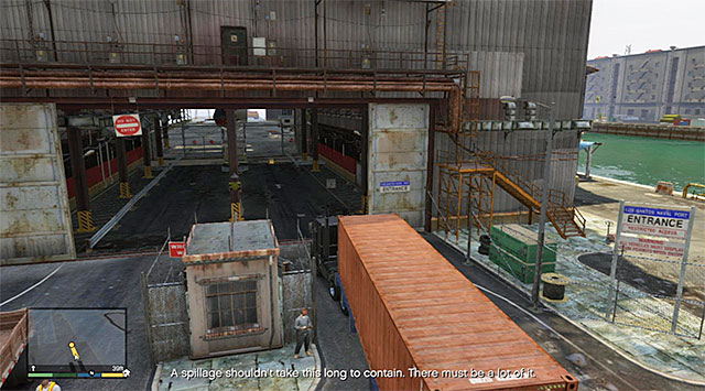 The place where the truck stops - 30: Scouting the Port - Main missions - Grand Theft Auto V Game Guide