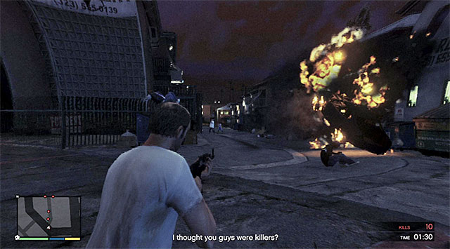 Fight takes place nearby a long alley - Rampage Three - Strangers and Freaks missions - GTA 5 Guide