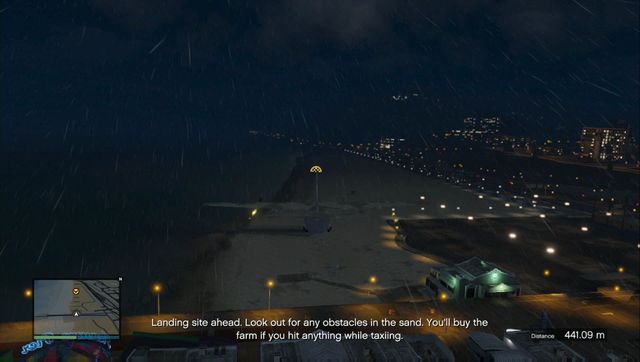 You can see the landing place from a distance. Aim for it. - Lessons 1-5 - Heists (DLC) - GTA 5 Guide