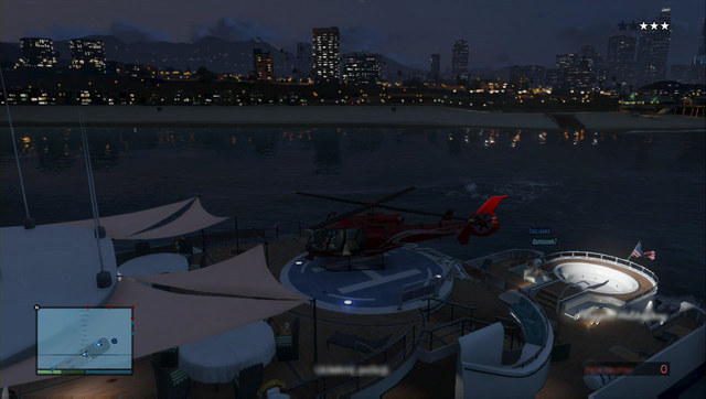 Landing the chopper on the yacht requires lots of precision - Heist 4: Series A: Funding - Heists (DLC) - GTA 5 Guide