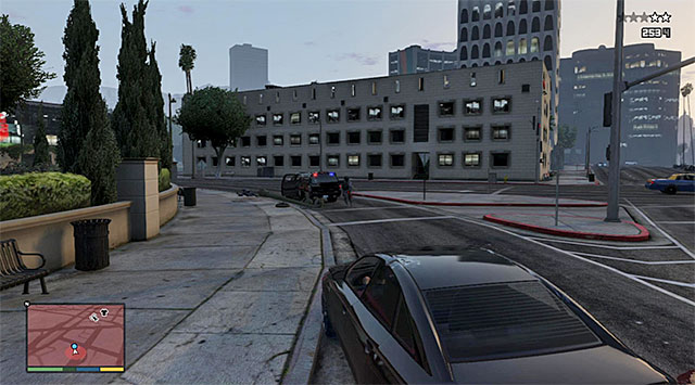 Watch out for the enemies who can get out of their car and open automatic rifle fire at you - 12: Carbine Rifles - Main missions - Grand Theft Auto V Game Guide