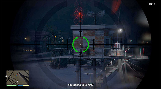 An enemy atop the control tower - 18: Nervous Ron - Main missions - Grand Theft Auto V Game Guide