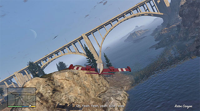 Try to fly under all of the bridges that you pass by - 18: Nervous Ron - Main missions - Grand Theft Auto V Game Guide