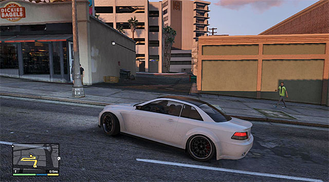 The alley to the underground parking lot - 23: Hotel Assassination - Main missions - Grand Theft Auto V Game Guide