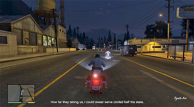 You need to watch out, especially while crossing a small town - 42: I Fought the Law... - Main missions - Grand Theft Auto V Game Guide