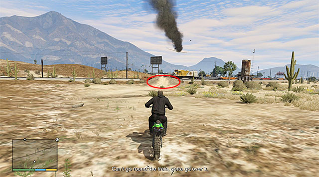 You will need to perform another longer jump near the airfield located close to Sandy Shores - 47: Caida Libre - Main missions - Grand Theft Auto V Game Guide