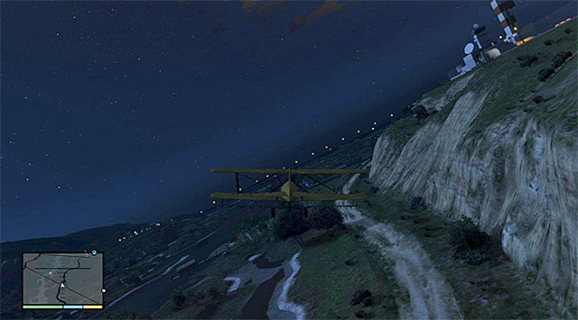 You need to fly around the military base - 49: Minor Turbulence - Main missions - Grand Theft Auto V Game Guide