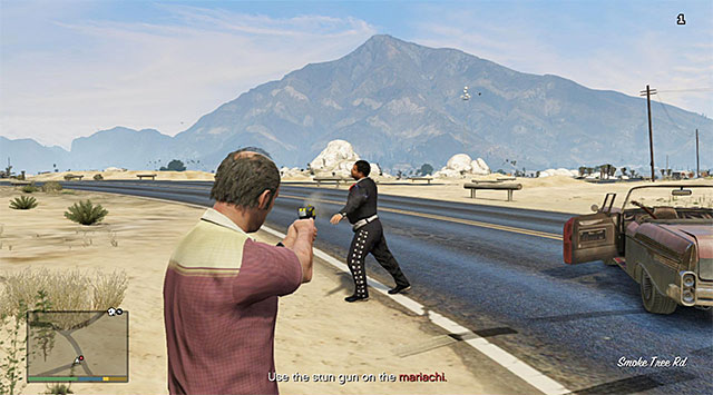 You need to use the stun gun on the immigrants that you catch up with - The Civil Border Patrol - Strangers and Freaks missions - GTA 5 Guide