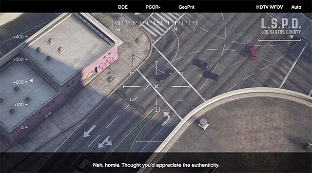 Track the speeding car with the camera - 43: Eye in the Sky - Main missions - Grand Theft Auto V Game Guide